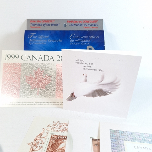 Y2K Official Canada Post Keepsake THE TRUE MILLENNIUM Spirit Collectors Set NEW - Picture 6 of 7